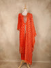 Orange Butta Zari Woven Design Banarasi Silk Straight Cut Salwar Suit with Dupatta