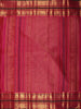 Orange Butta Zari Woven Design Pure Kanchipuram Silk Saree With Contrast Varisai Pattu Border