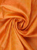Orange Circular Motifs Woven Pure Kanchipuram Silk Saree With Yellow Contrast