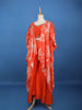 Orange Floral Design Synthetic Palazzo Suit - Diadem