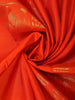 Orange Floral Designed  Kanchipuram Silk Saree