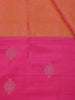 Orange Floral Designed Silk Saree - Diadem