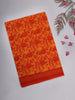 Orange Floral Printed Design Karishma Cotton Saree