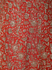 Orange Floral Sequins Embroidered Kids Georgette Gown