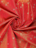 Orange Floral Woven Design Art Silk Saree