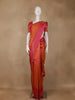 Orange Floral Woven Pure Kanchipuram Silk Saree