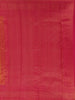 Orange Floral Woven Pure Kanchipuram Silk Saree