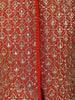 Orange Leaf Motif Sequins Design Georgette Kids Lehenga