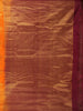 Orange Lotus Butta Zari Woven Kanchipuram Silk Saree