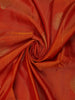 Orange Paisley Woven Design Kanchipuram Silk Saree