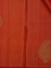 Orange Paisley Woven Design Kanchipuram Silk Saree