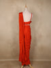 Orange Sequins Embellished Design Georgette Ready To Wear Saree with Designer Blouse