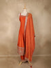 Orange Sequins Embroidery Design Tissue Silk Palazzo Suit with Designer Dupatta