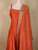 Orange Sequins Embroidery Design Tissue Silk Palazzo Suit with Designer Dupatta