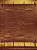 Orange Small Checked Woven Pure Kanchipuram Silk Saree With Maroon Zari Border
