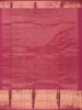 Orange Stripes Woven Pure Kanchipuram Silk Saree With Contrast Pink Zari Border
