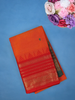 Orange Woven Design Pure Cotton Saree