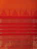 Orange Woven Design Pure Cotton Saree