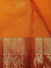 Orange Zari Woven Design Pure Kanchipuram Silk Saree