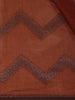 Brown Zigzag Design Kota Cotton Saree