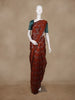 Brown Zigzag Design Kota Cotton Saree