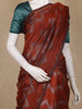 Brown Zigzag Design Kota Cotton Saree