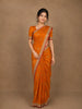 Orange Butta Woven Design Banarasi Silk Saree
