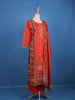 Orange Diamond Designed Cotton Salwar Suit