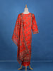 Orange Diamond Designed Cotton Salwar Suit