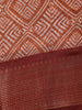 Orange Diamond Designed Fancy Cotton Saree - Diadem