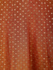 Orange Dot Designed Tissue Silk Gown