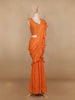 Orange Embroidery Georgette Ready To Wear Saree with Designer Blouse - Diadem