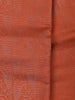 Orange Floral Designed Fancy Art Silk Saree - Diadem