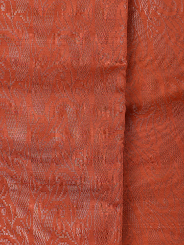 Orange Floral Designed Fancy Art Silk Saree - Diadem