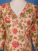 Orange Floral Design Printed Cotton Salwar Suit - Diadem