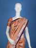 Orange Floral Designed Soft Silk Saree - Diadem