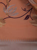 Orange Floral Designed Soft Silk Saree - Diadem