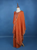 Orange Floral Designed Banarasi silk Salwar Suit - Diadem
