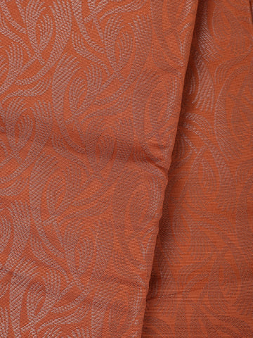 Orange Floral Designed Fancy Art Silk Saree - Diadem