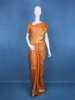 Orange Floral Designed Silk Saree - Diadem