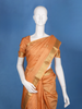 Orange Floral Designed Silk Saree - Diadem