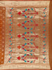 Orange Floral Designed Soft Silk Saree - Diadem