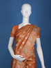 Orange Floral Designed Soft Silk Saree - Diadem