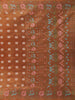 Orange Floral Designed Soft Silk Saree - Diadem