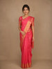 Orange Floral Weave Pure Kanchipuram Silk Saree