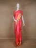 Orange Floral Weave Pure Kanchipuram Silk Saree - Diadem