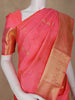 Orange Floral Weave Pure Kanchipuram Silk Saree - Diadem