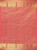Orange Floral Weave Pure Kanchipuram Silk Saree - Diadem