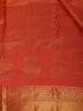 Orange Floral Woven Pure Kanchipuram Silk Saree - Diadem