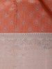 Orange Floral Woven Pure Kanchipuram Silk Saree - Diadem